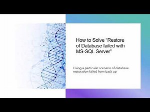 How to Solve "Restore Of Database Failed on MS-SQL Server" Error?