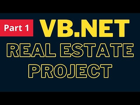 VB.Net Project Tutorial - Create a Real Estate Management System Project In VB.Net [ Part 1 ]