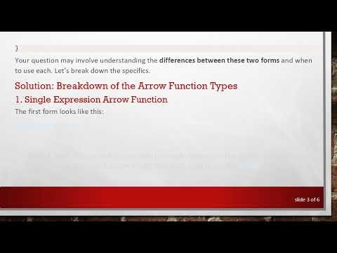 Understanding the Arrow Function Syntax in JavaScript: Key Differences Explained