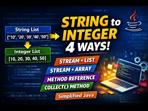 String List to Integer List Conversion Using Java Streams