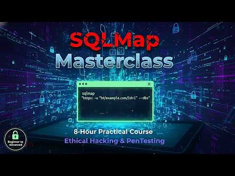 SQLMap Full Course in 8 Hours | Hands-On SQL Injection From Scratch
