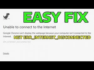 How To Fix NET ERR_INTERNET_DISCONNECTED Error in Windows