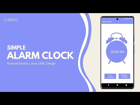 Alarm Clock with Notifications in Android Studio using Java | Alarm Manager