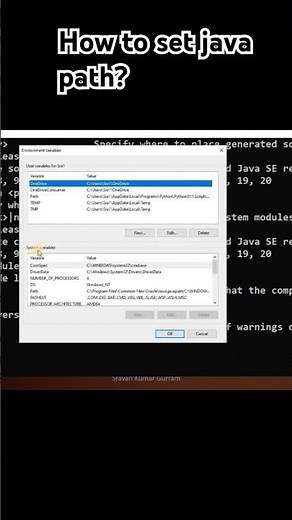How to set Java Path?