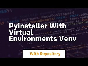 Pyinstaller with virtual environments venv