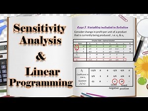 Linear Programming Problem - Part 4 of 5 II Sensitivity Analysis in Linear Progrming Problem [LPP]