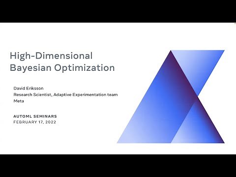 David Eriksson | "High-Dimensional Bayesian Optimization"
