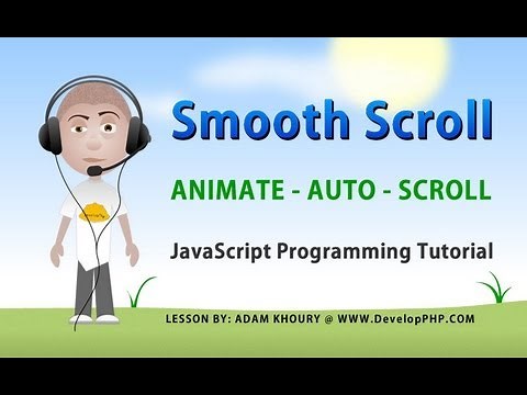 Smooth Auto Scroll Animation Tutorial JavaScript HTML CSS Programming