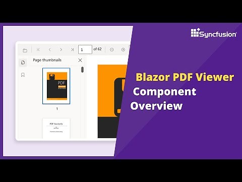Blazor PDF Viewer Overview | Syncfusion