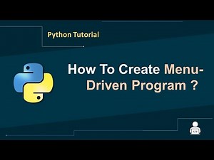 Python Tutorial in Hindi | Menu Driven Program in Python | Making Menu in Python