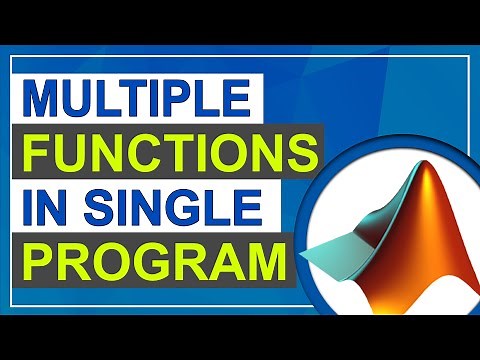 Multiple Functions in Single Program| Functions in MATLAB | MATLAB Tutorial for Beginners