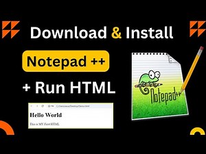 Download and Install Notepad ++ | How to Run HTML File in Notepad ++ | Notepad |