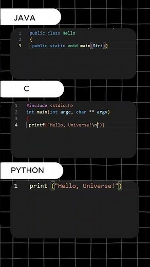 Java vs C vs Python: Which Language Should You Learn First? 🔥 #Shorts