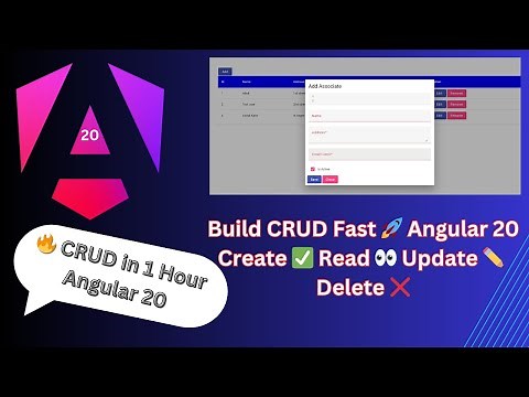 Angular 20 + JSON Server | Fast CRUD Project Setup