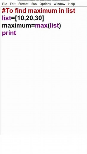 How to find maximum number in list in Python using max( ) function?