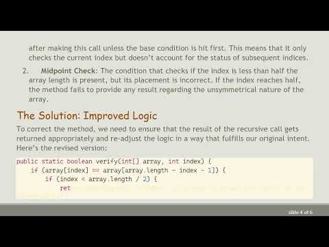 Understanding the Importance of Boolean Logic in Java Array Verification