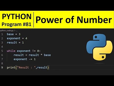 Python Program #81 - Compute the Power of a Number in Python