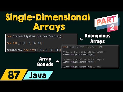 Single-Dimensional Arrays in Java (Part 2)