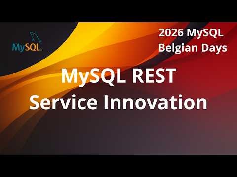Building SQL-Free Applications with MySQL REST Service