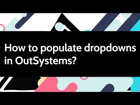 How to populate dropdowns in OutSystems?