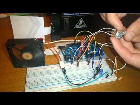 Arduino PWM DC Motor Fan Speed Control