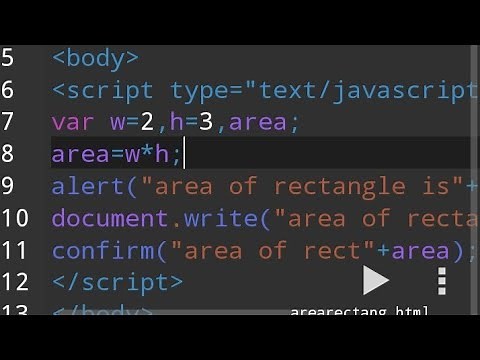 Calculate Area of Rectangle in JavaScript | JavaScript calculate area of Rectangle Mobile anWriter