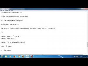 Java Tutorial 3: Java Program Structure