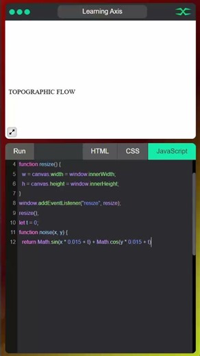 Contour Lines | HTML CSS JavaScript