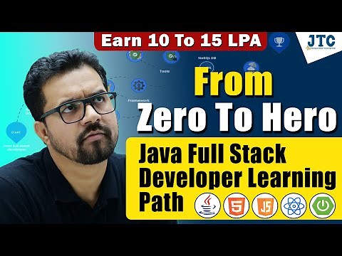 Java Full Stack Developer Learning Path || Zero To Hero || ‪@JTCINDIA‬
