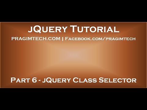jQuery class selector