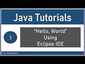 Java Tutorials : Hello, World from Eclipse IDE #3
