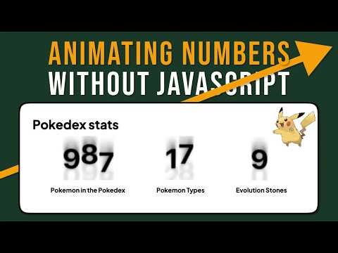 EASY Animated Counting Number CSS-Only Tutorial