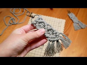 Complete Beginner Macrame Keychain | Easy DIY Tutorial