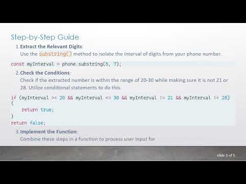 How to Display True for a Certain Range of Digits in JavaScript