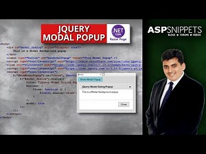 Using jQuery Modal Popup in ASP.Net Core Razor Pages