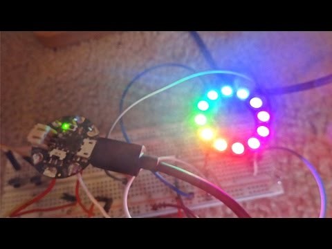 Adafruit Neopixel Ring + Arduino Gemma Tutorial
