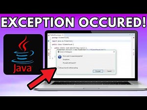 How To Fix Java Exception Has Occurred Full Guide