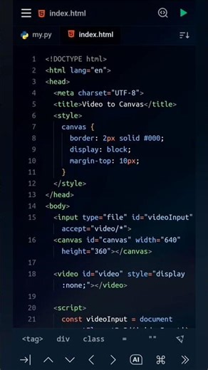 Convert Video to Canvas in JavaScript | Render Video Frames to Canvas Realtime