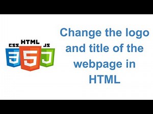 Change the default Logo and Title of the website using HTML