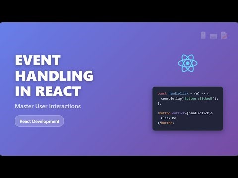 React Event Handling for Beginners: Clicks, Forms & Keyboard Events!