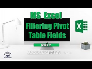 How to use FILTERING in Pivot Tables