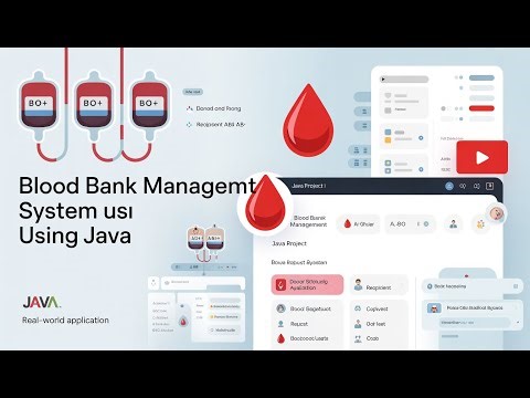 🩸 Blood Bank Management System Using Java | Mini Project | BinaryBrain0100