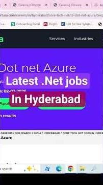 Latest .Net jobs in Hyderabad March 2026