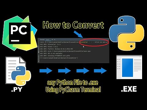 How to Convert any Python File to .exe Using PyCharm Terminal.