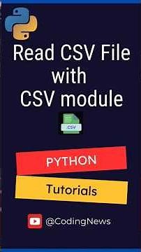 Read CSV file with CSV module in Python | Read CSV | Python for Beginners