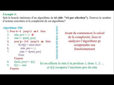 Vidéo 6: Complexité Algorithmique ( Exemples Récapitulatifs: Partie 1), chap2, ASD, L2.