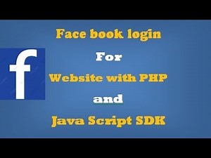 Facebook Login for website with PHP code and JavaScript SDK | #php #facebook #facebooklogin