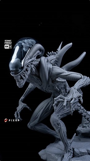Create Your Own Alien Masterpiece in 3D with Sonic Mega 8K S and Aqua-Clear Plus Resin