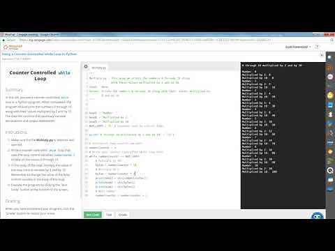 COP1000 Using a Counter Controlled while Loop in Python