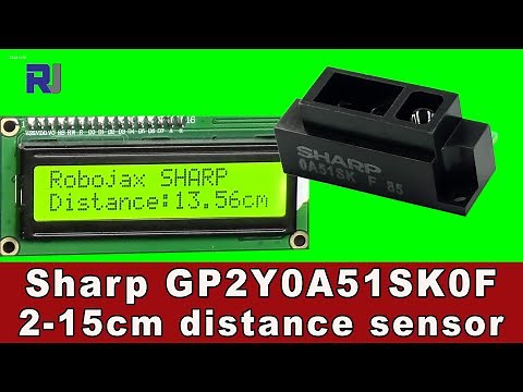 Using Sharp 15cm Distance Sensor 0A51SK with Arduino LCD1602 and LCD2004 - RJT339